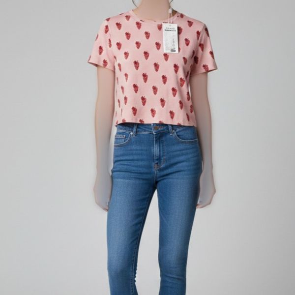 کراپ تیشرت اورجینال H&M