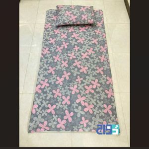 ملحفه زیپ دار تشک طرح گلرو (رنگ طوسی)