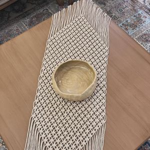 رانر مکرومه بافی طرح مروارید