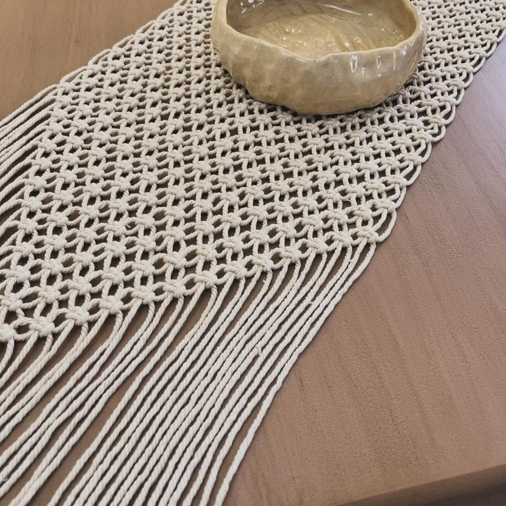 خرید انلاین رانر مکرومه بافی طرح مروارید