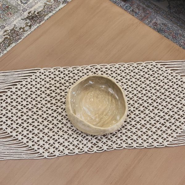 رانر مکرومه بافی طرح مروارید