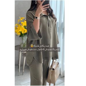 قیمت مانتو تابستانی و شلوار  لینن مدل نگار