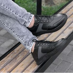 قیمت ارزان کفش کتونی مردانه مدل کامیاب رنگ مشکی طوسی