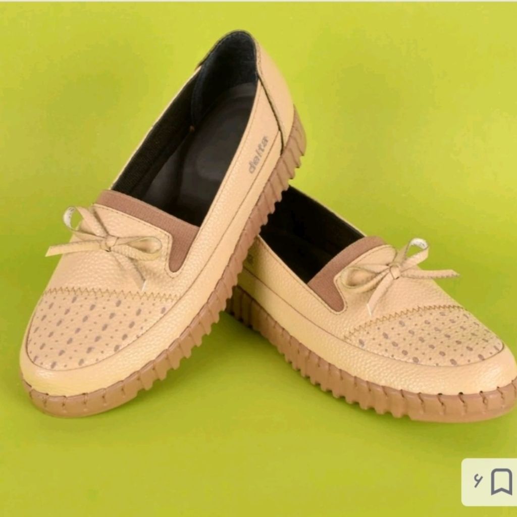 خرید اینترنتی کفش زنانه اداری طبی دست دوز همراه کفی طبی زیره پیو نرم شرکتی