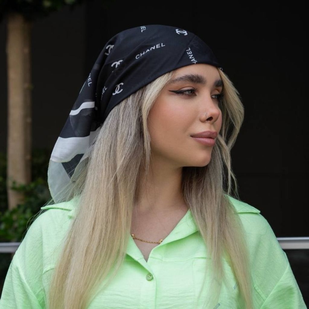 قیمت ارزان مینی اسکارف تمام نخ