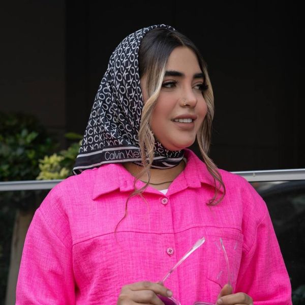 مینی اسکارف تمام نخ