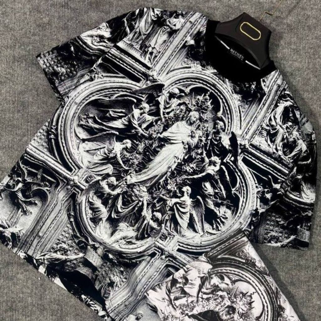 قیمت ارزان تیشرت مردانه لش طرح مریم