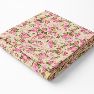 ملحفه روانداز طرح گلدار یک نفره 145×200 سانتیمتر