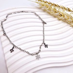 مشخصات دستبند دولاین طرح دونف برف و موزیک استیل