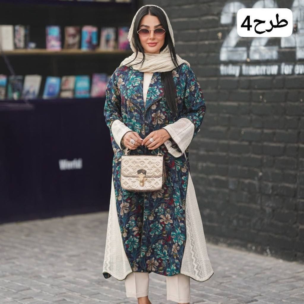 خرید اینترنتی مانتو بلند عبایی هندی