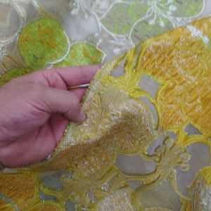 خرید آنلاین پارچه کسمه ژاکارد گل