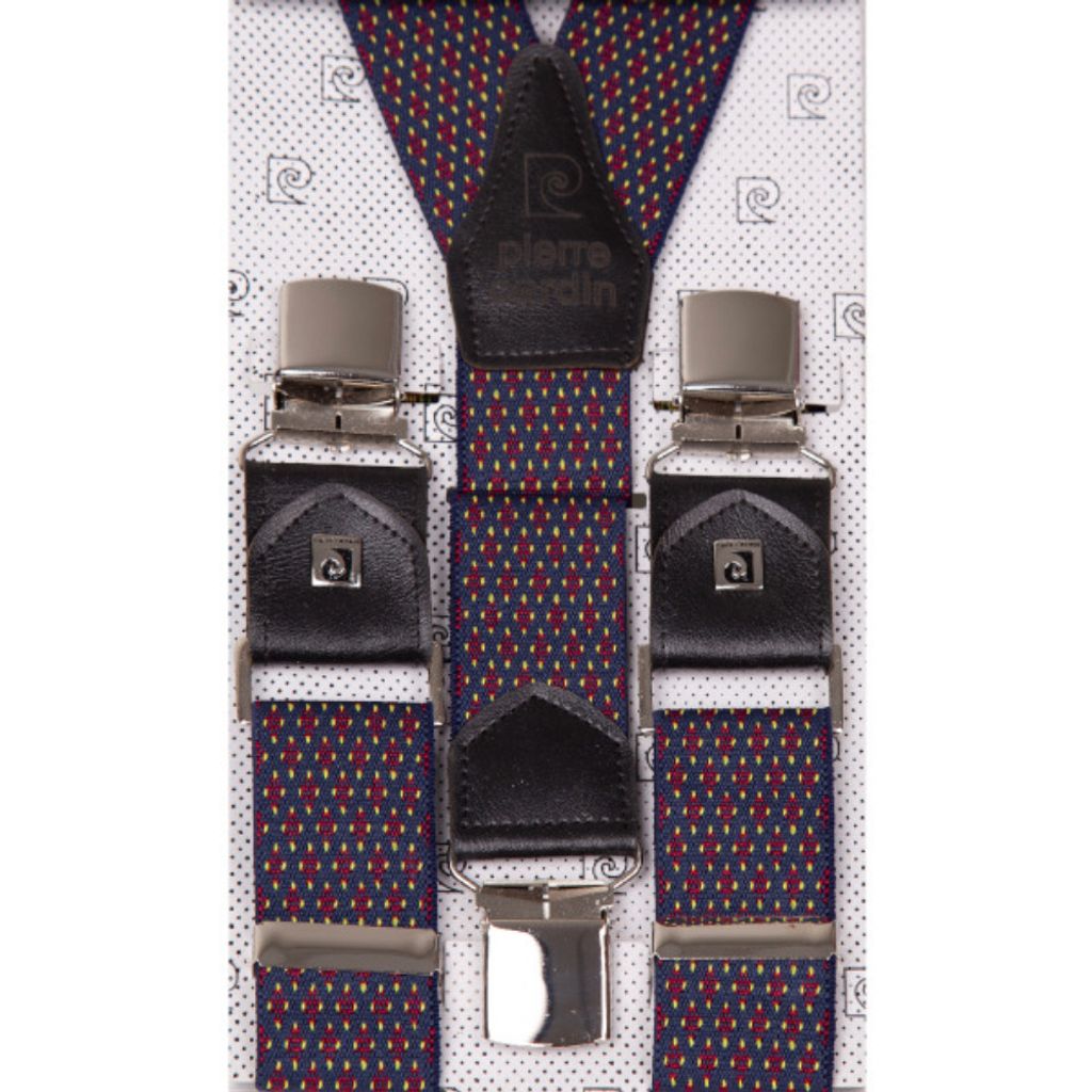 خرید آنلاین ساسبند سرمه ای طرح ستاره ای مردانه کد 7327