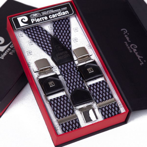 ساسبند سرمه ای طرح لوزی مردانه کد 7328