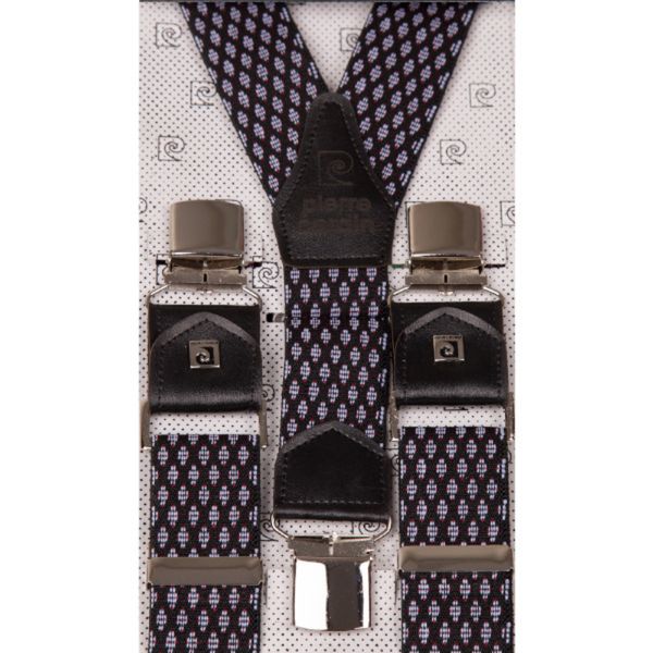 ساسبند سرمه ای طرح لوزی مردانه کد 7328