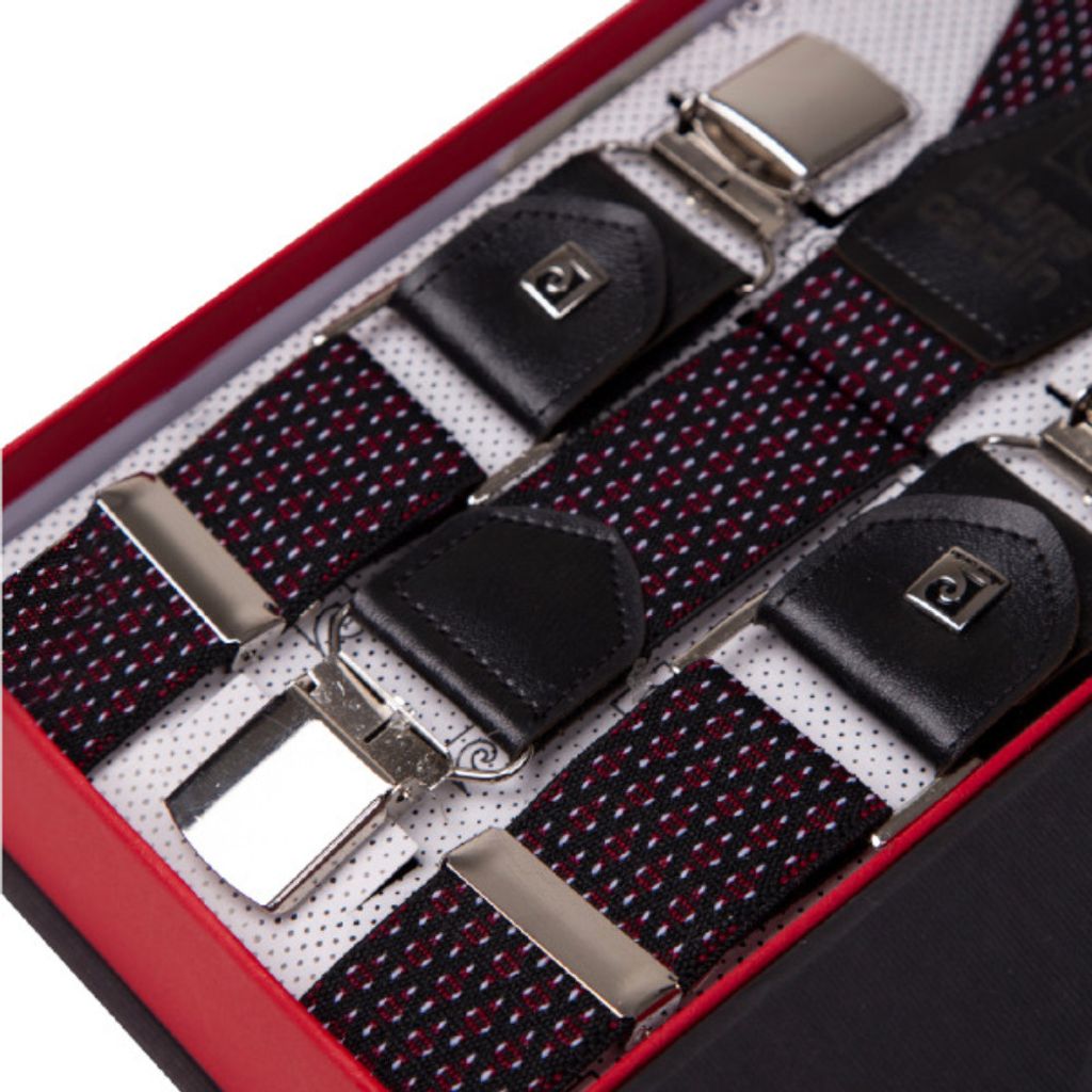 خرید انلاین ساسبند مشکی طرح دار مردانه کد 7329