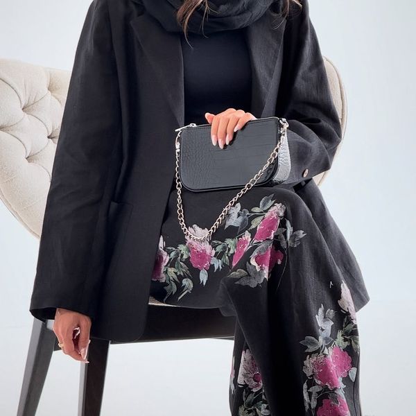 مانتو شلوار شانتون اسلیپ زر