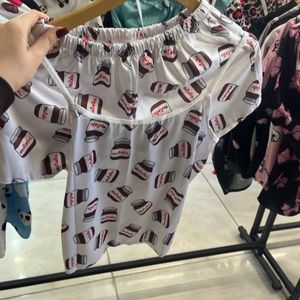 قیمت ست تاپ و شلوارک ساتن دایناسور