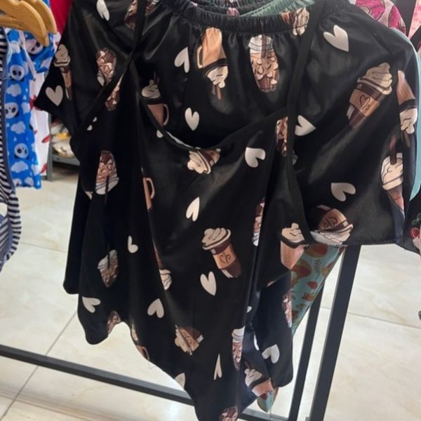 ست تاپ و شلوارک ساتن