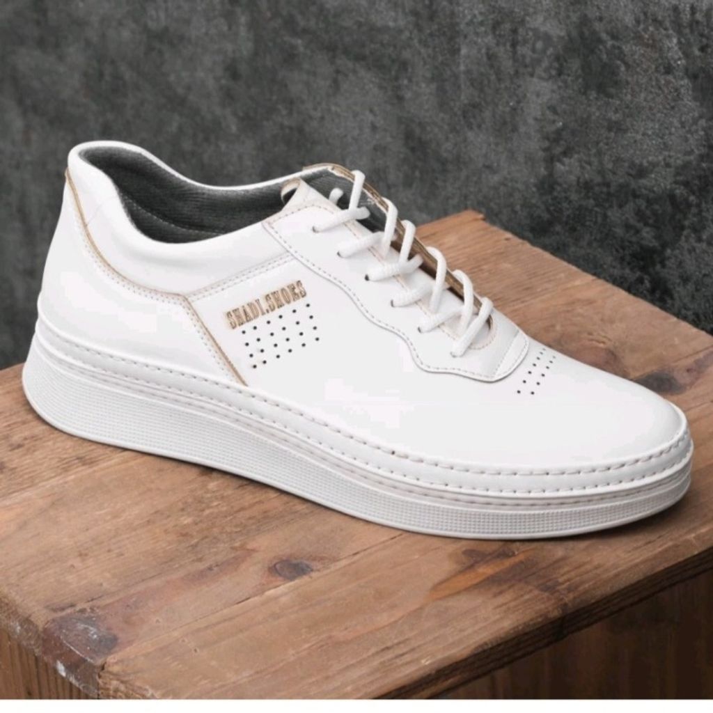 مشخصات کفش کتونی مردانه مدل فروزان رنگ سفید