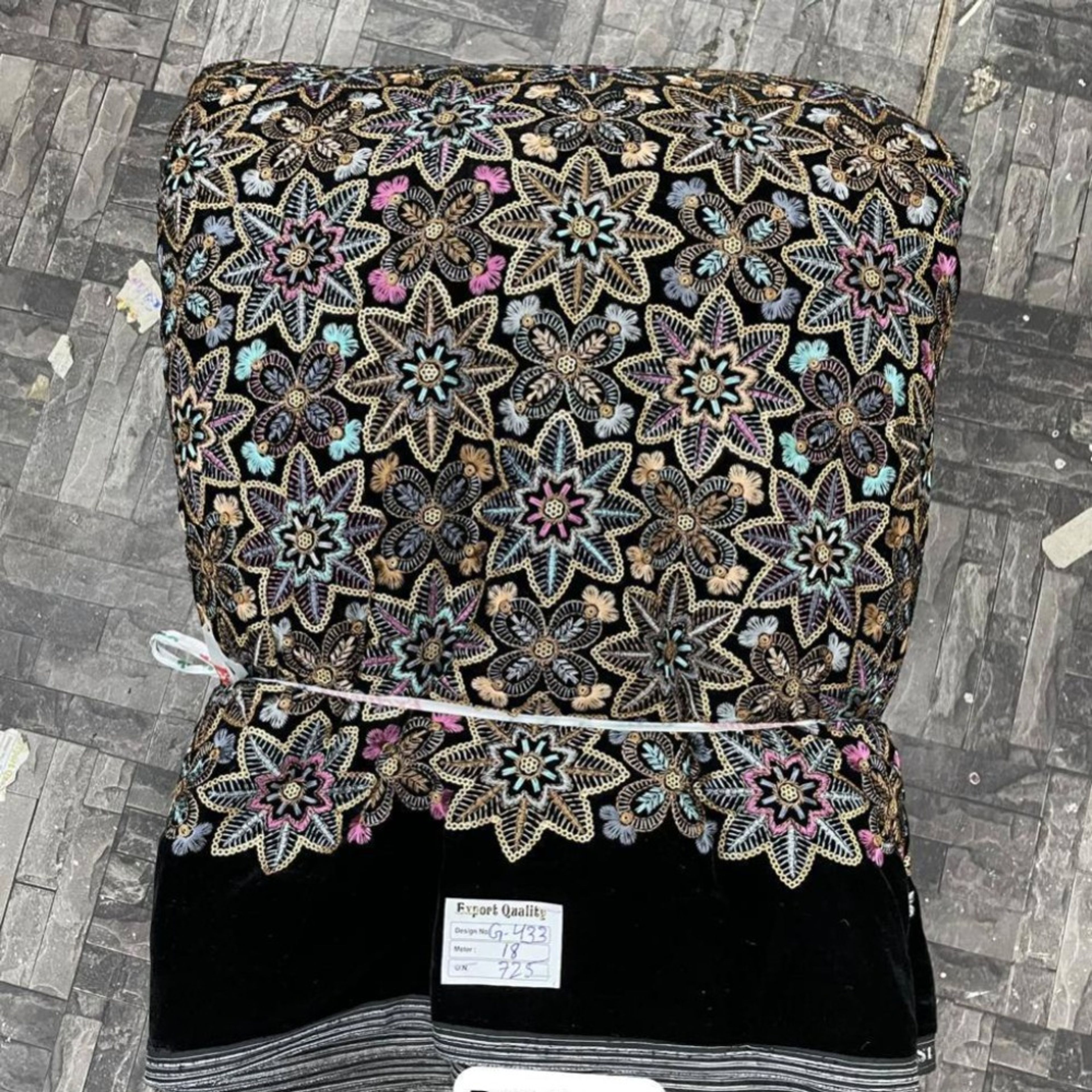 خرید اینترنتی مخمل سوزندوزی G433