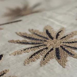 خرید اینترنتی قیمت پارچه لینن قیطون دوزی