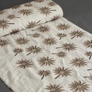 خرید اینترنتی قیمت پارچه لینن قیطون دوزی