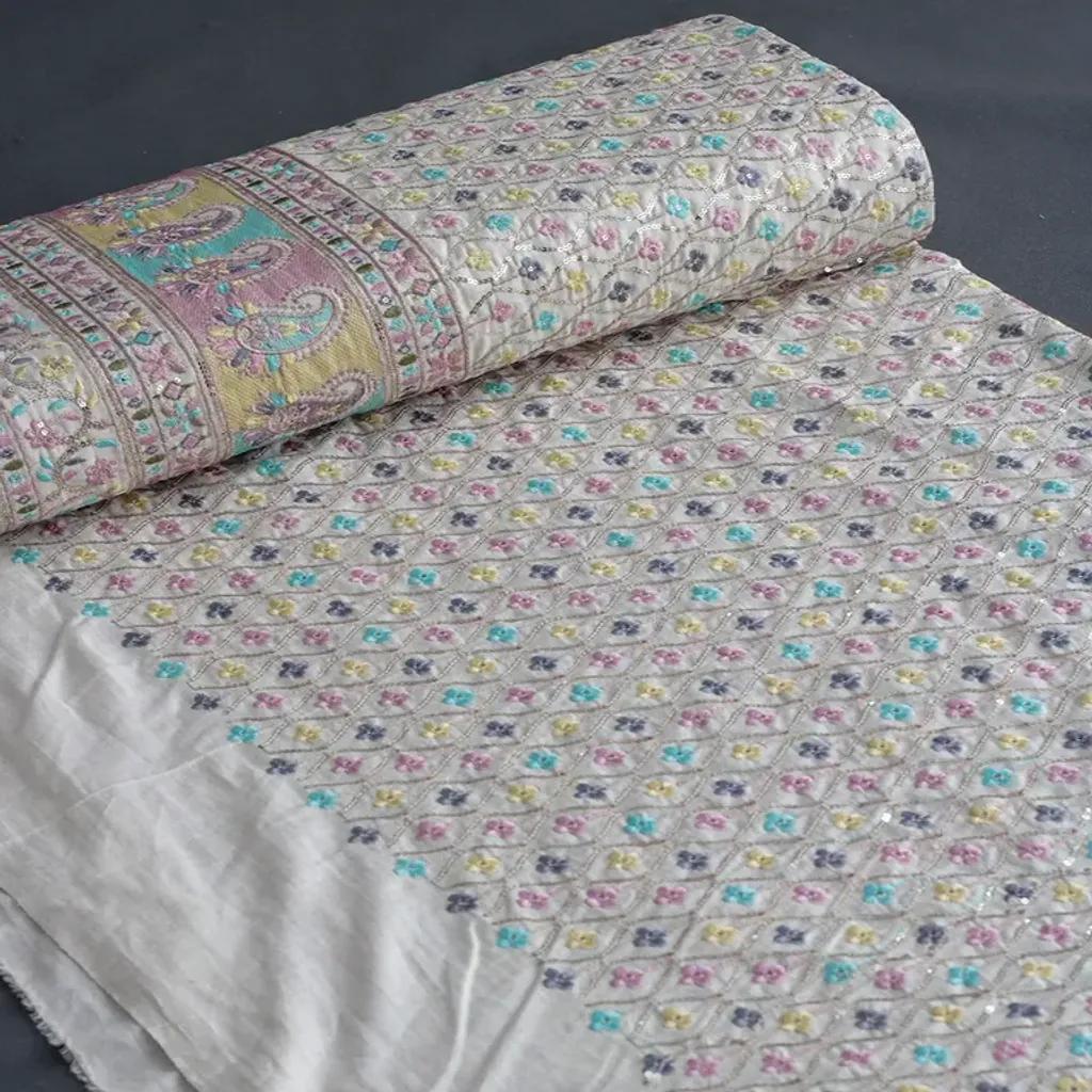 خرید اینترنتی قیمت پارچه لینن سوزن‌دوزی