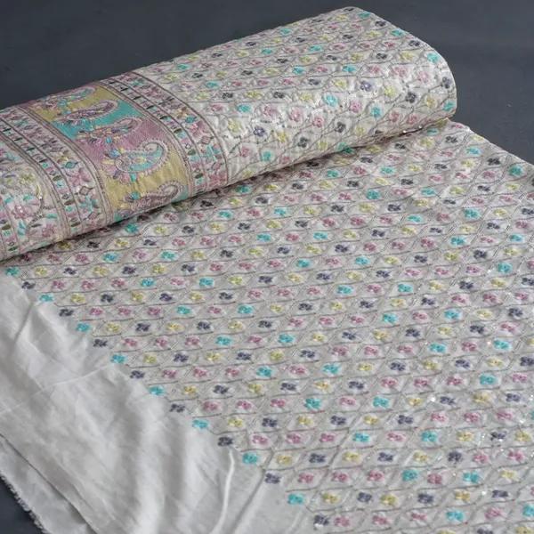 پارچه لینن سوزن‌دوزی