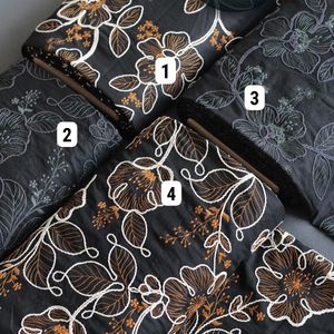 خرید اینترنتی قیمت پارچه لینن قیطون دوزی