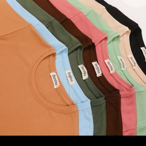 فروش اینترنتی تیشرت کبریتی زنانه یقه گرد