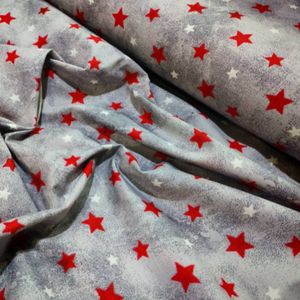 قیمت پارچه ملحفه مدل پتینه طرح ستاره قرمز  عرض 2 متر