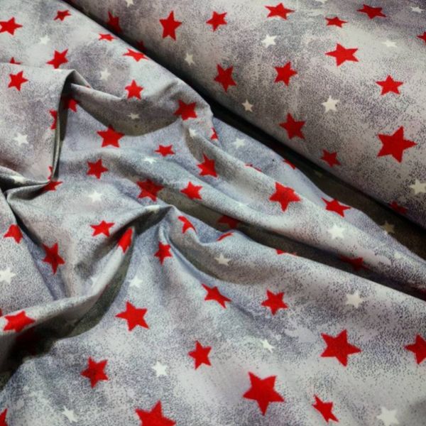 پارچه ملحفه مدل پتینه طرح ستاره قرمز  عرض 2 متر