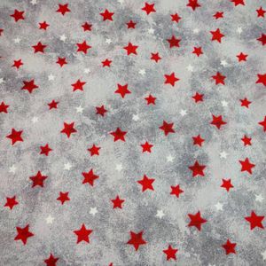 پارچه ملحفه مدل پتینه طرح ستاره قرمز  عرض 2 متر