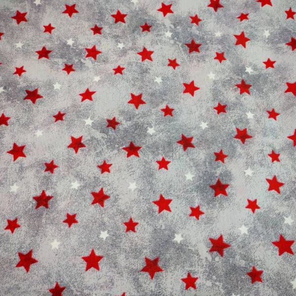 پارچه ملحفه مدل پتینه طرح ستاره قرمز  عرض 2 متر