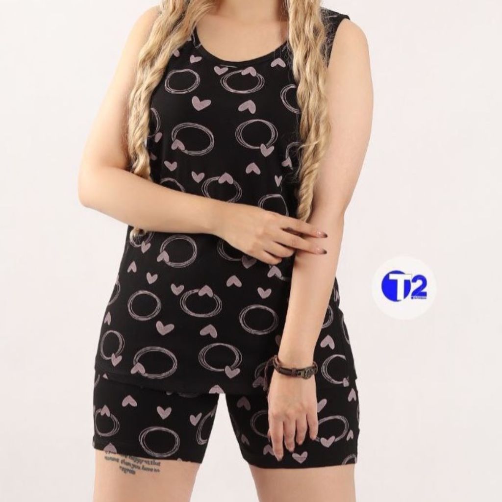 مشخصات ست تاپ شورتک زنانه طرحدار