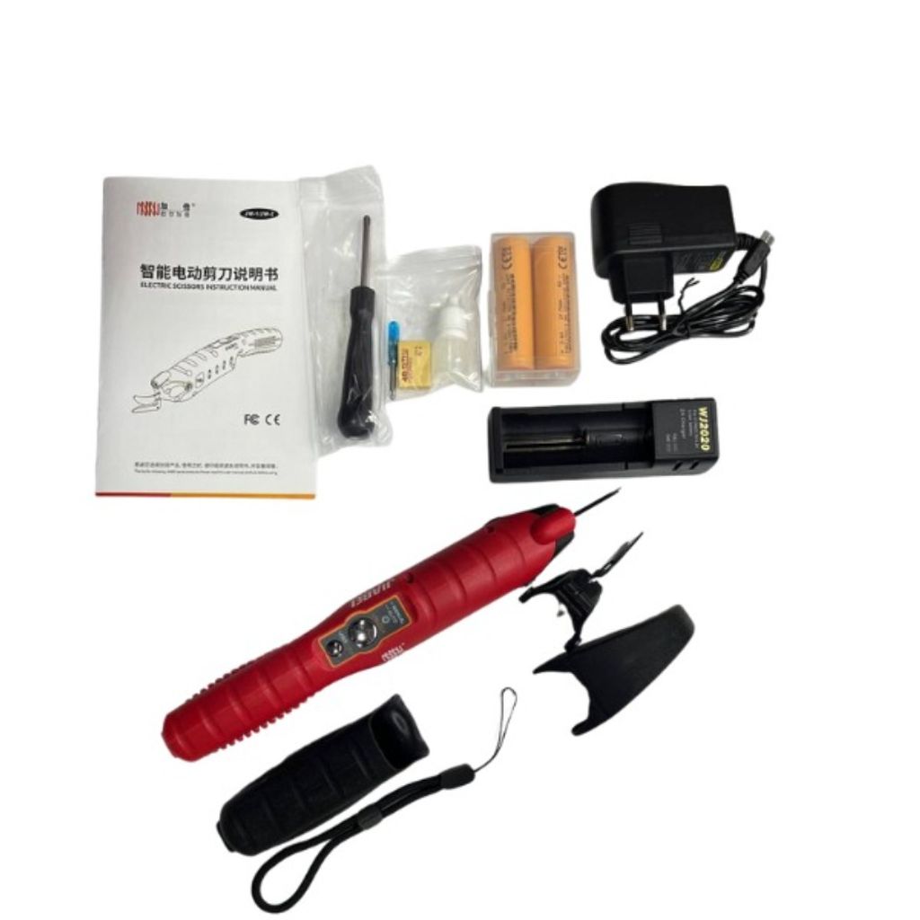 فروش اینترنتی قیچی شارژی ملخی جیابی مدل JW-2 با نور لیزری