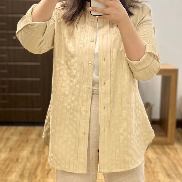 شومیز لینن یقه دیپلمات