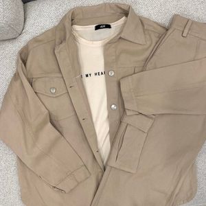 خرید آنلاین ست دو تیک شومیز و شلوار کتان