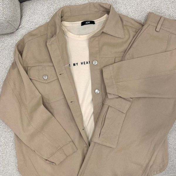 ست دو تیک شومیز و شلوار کتان