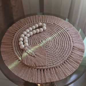 ست رومیزی و تسبیح دکواتیو مکرومه بافی