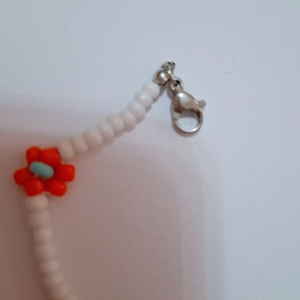 خرید آنلاین دستبند یا پابند منجوق طرح گل