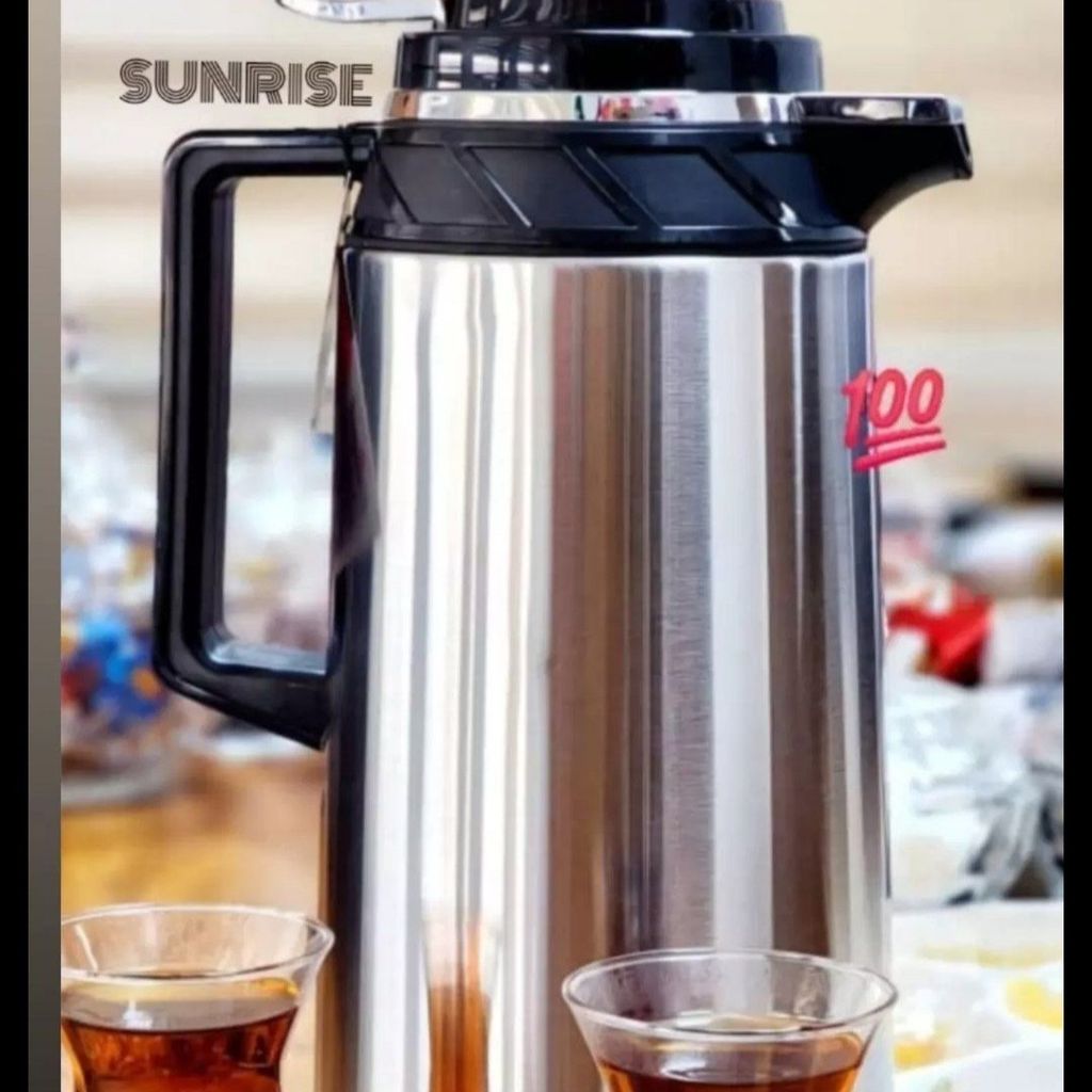 خرید انلاین فلاسک استیل طرح سان رایز