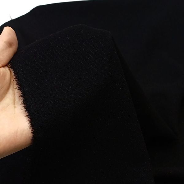 پارچه کرپ میرکاتو شاین مشکی