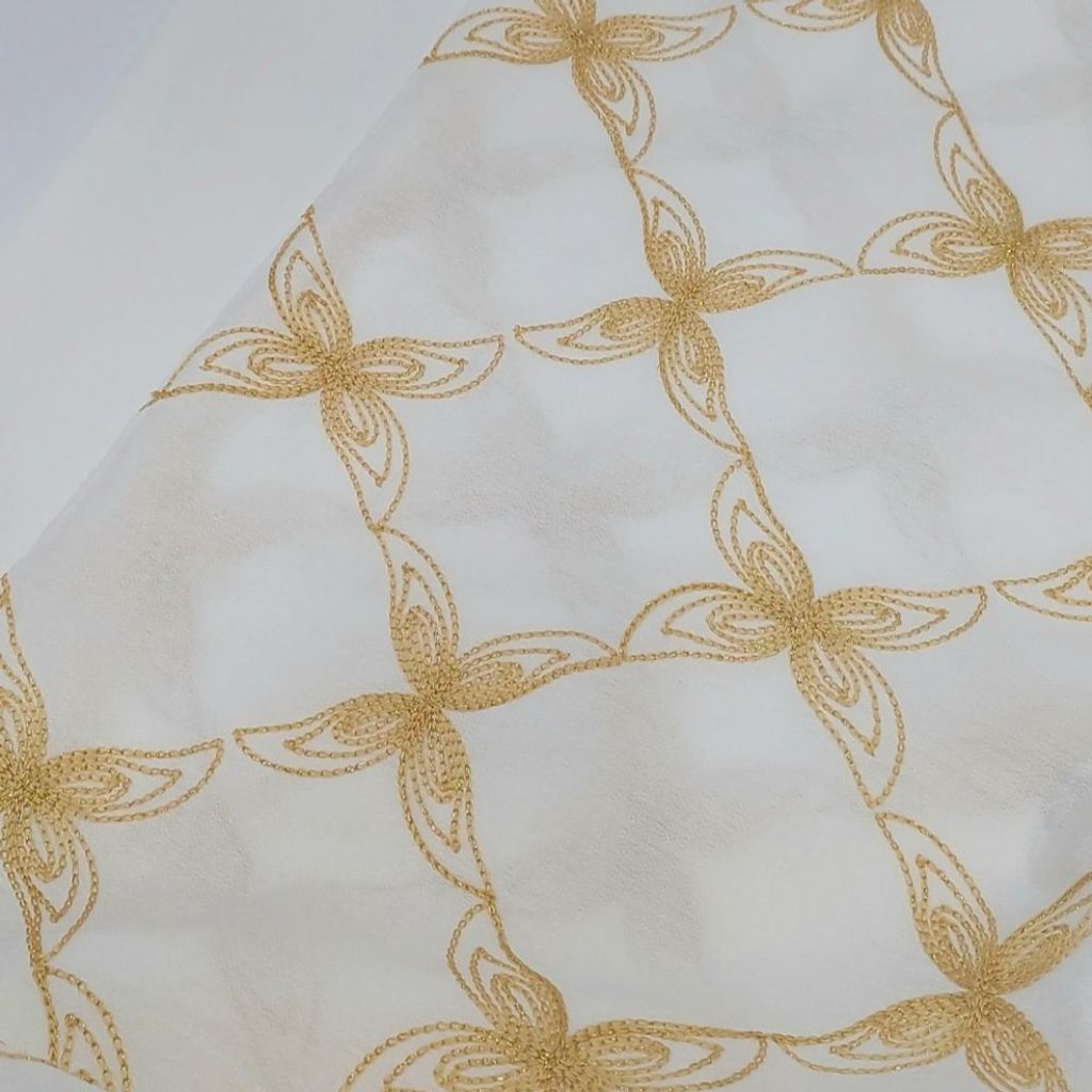 قیمت پارچه کرسپو خامه دوزی رنگی