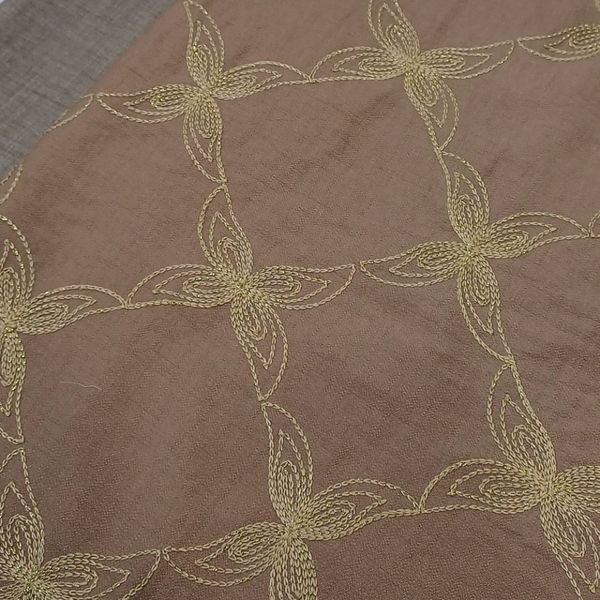 پارچه کرسپو خامه دوزی رنگی