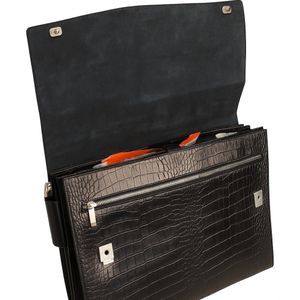 قیمت ارزان کیف اداری تمام چرم گاوی مدل ایتالیایی(پرادا)