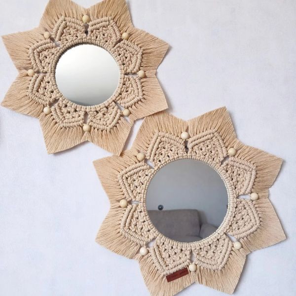 ست دو عددی اینه مکرومه طرح شایلی