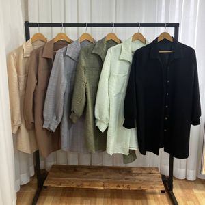 خرید اینترنتی مانتو پیراهنی تک جیب کوک