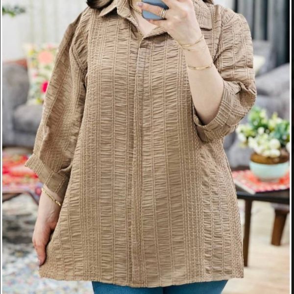 مانتو پیراهنی تک جیب کوک