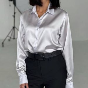 خرید اینترنتی شومیز یقه مردانه ساتن جانا